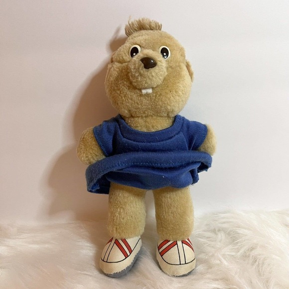 The Chipmunks Burger King SIMON Plush Stuffed Figure Doll Vintage 1987 Alvin Toy - Picture 2 of 8